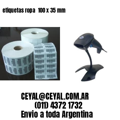 etiquetas ropa  100 x 35 mm