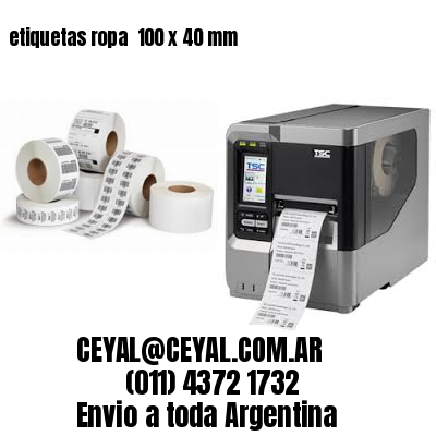 etiquetas ropa  100 x 40 mm