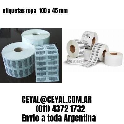 etiquetas ropa  100 x 45 mm