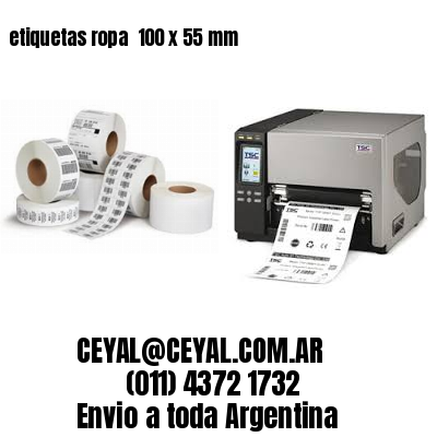 etiquetas ropa  100 x 55 mm