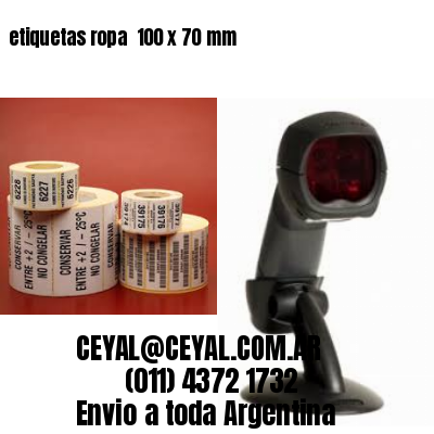 etiquetas ropa  100 x 70 mm