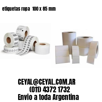 etiquetas ropa  100 x 85 mm