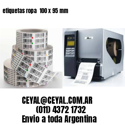 etiquetas ropa  100 x 95 mm