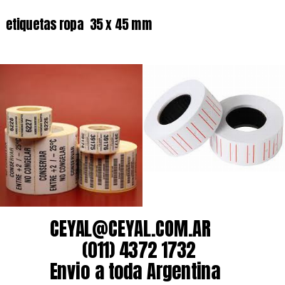 etiquetas ropa  35 x 45 mm