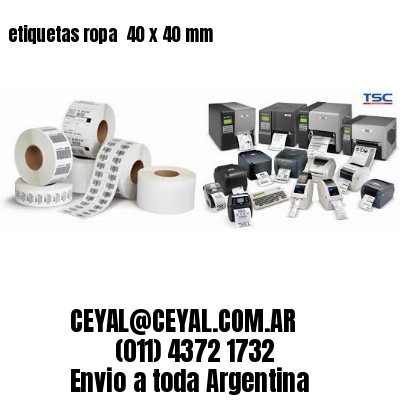etiquetas ropa  40 x 40 mm