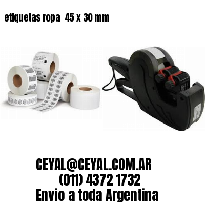etiquetas ropa  45 x 30 mm