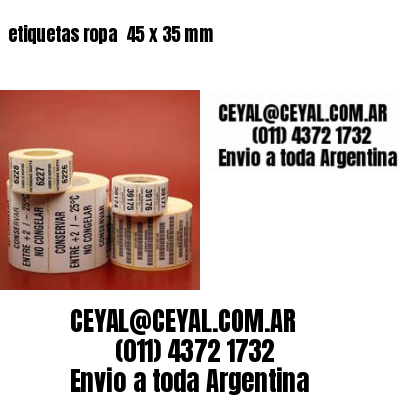etiquetas ropa  45 x 35 mm
