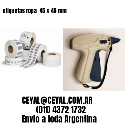 etiquetas ropa  45 x 45 mm