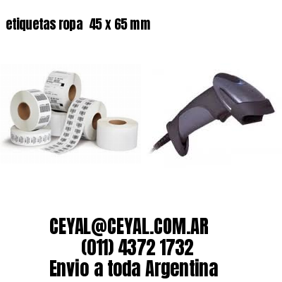 etiquetas ropa  45 x 65 mm