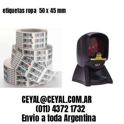etiquetas ropa  50 x 45 mm