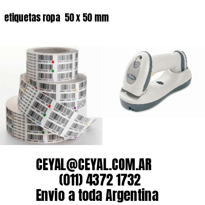 etiquetas ropa  50 x 50 mm