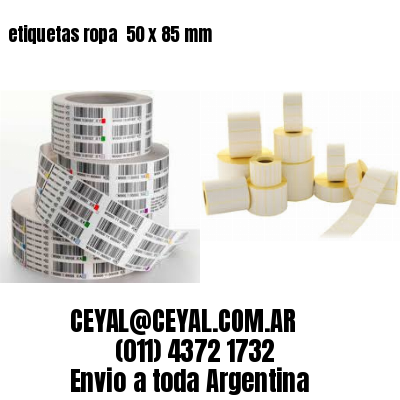 etiquetas ropa  50 x 85 mm