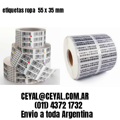 etiquetas ropa  55 x 35 mm