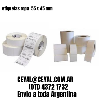 etiquetas ropa  55 x 45 mm