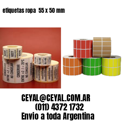 etiquetas ropa  55 x 50 mm