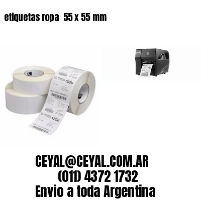 etiquetas ropa  55 x 55 mm