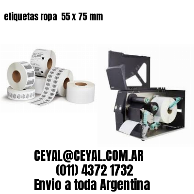 etiquetas ropa  55 x 75 mm