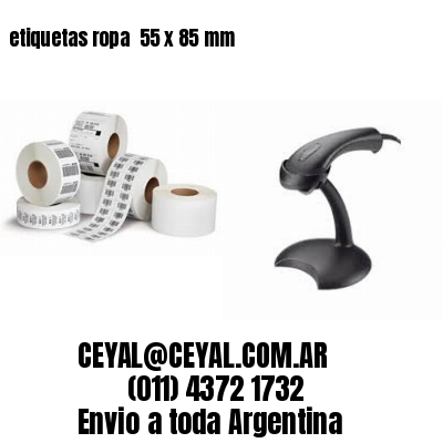 etiquetas ropa  55 x 85 mm