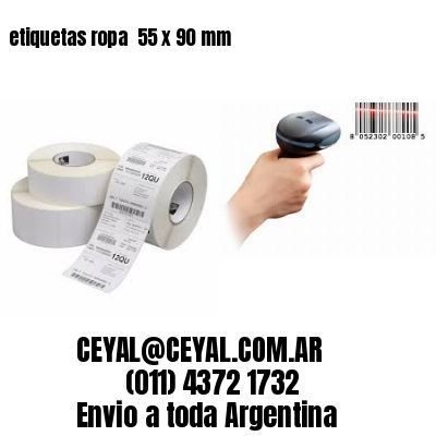 etiquetas ropa  55 x 90 mm
