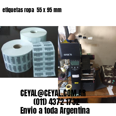 etiquetas ropa  55 x 95 mm