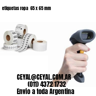 etiquetas ropa  65 x 65 mm