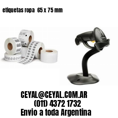 etiquetas ropa  65 x 75 mm