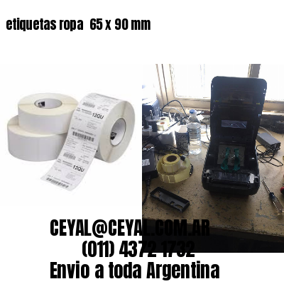 etiquetas ropa  65 x 90 mm