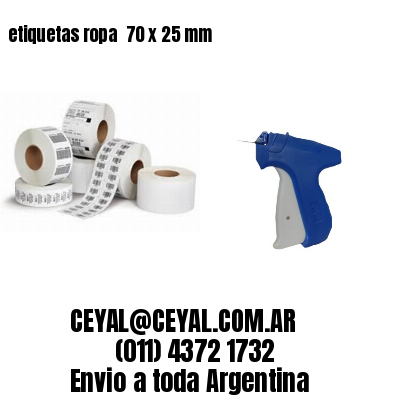 etiquetas ropa  70 x 25 mm