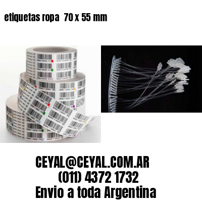 etiquetas ropa  70 x 55 mm