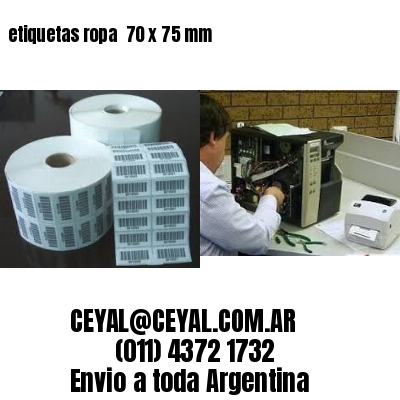 etiquetas ropa  70 x 75 mm