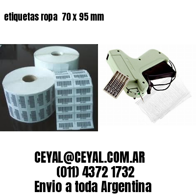 etiquetas ropa  70 x 95 mm