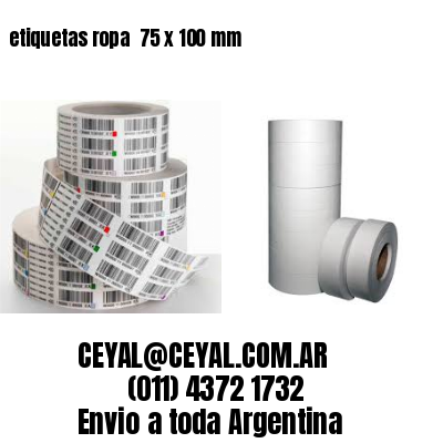 etiquetas ropa  75 x 100 mm