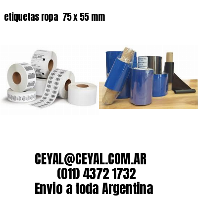 etiquetas ropa  75 x 55 mm