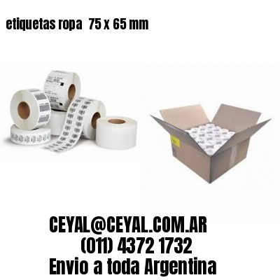 etiquetas ropa  75 x 65 mm