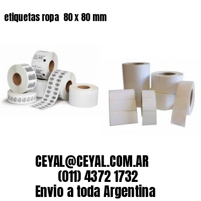 etiquetas ropa  80 x 80 mm