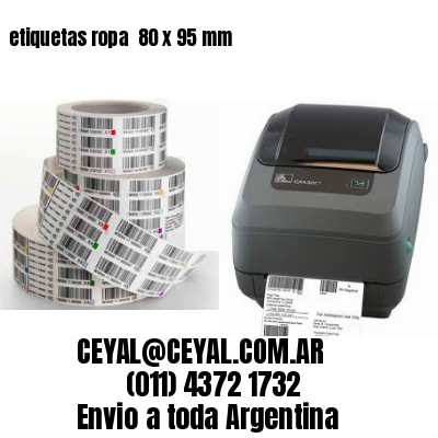etiquetas ropa  80 x 95 mm