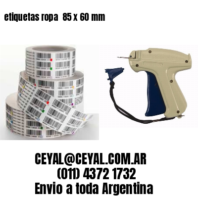 etiquetas ropa  85 x 60 mm