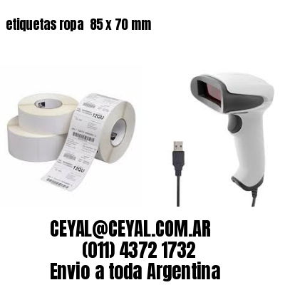 etiquetas ropa  85 x 70 mm