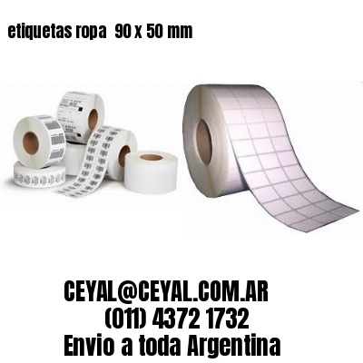 etiquetas ropa  90 x 50 mm