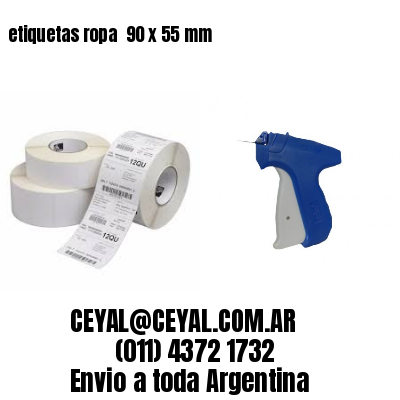 etiquetas ropa  90 x 55 mm