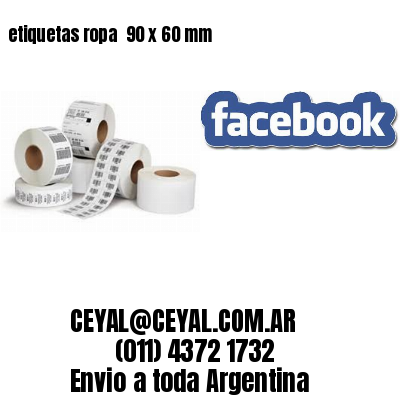 etiquetas ropa  90 x 60 mm
