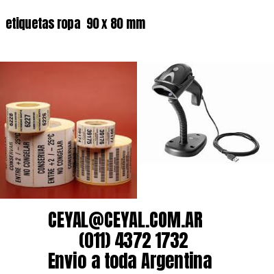 etiquetas ropa  90 x 80 mm