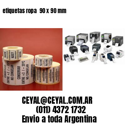etiquetas ropa  90 x 90 mm
