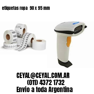 etiquetas ropa  90 x 95 mm