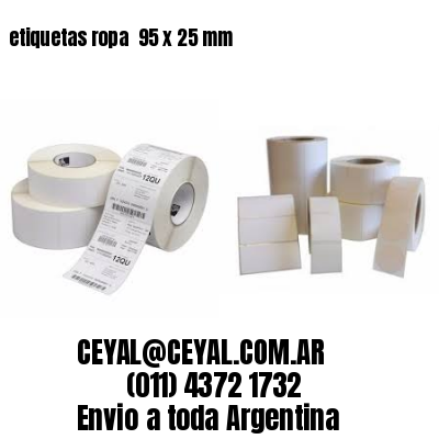etiquetas ropa  95 x 25 mm