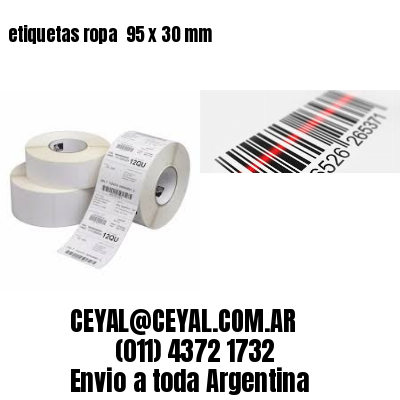 etiquetas ropa  95 x 30 mm