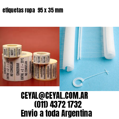 etiquetas ropa  95 x 35 mm