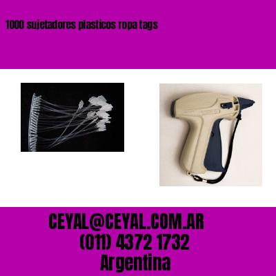 1000 sujetadores plasticos ropa tags