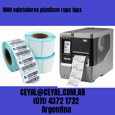 1000 sujetadores plasticos ropa tags