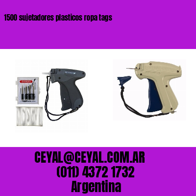 1500 sujetadores plasticos ropa tags